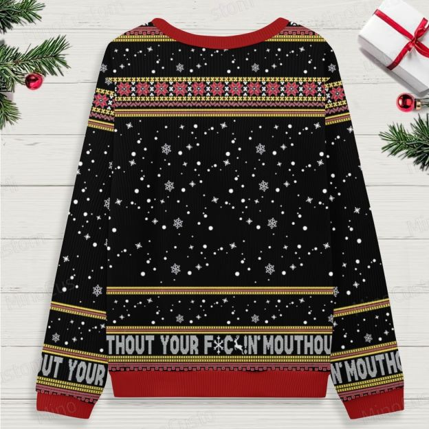 Funny christmas Slap Sweater Ugly christmas Knit Sweatshirt