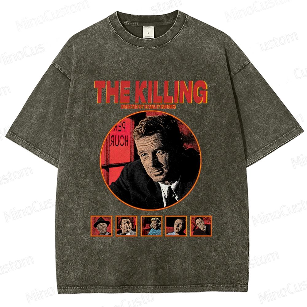 Crime Drama Themed Washed T - Shirt