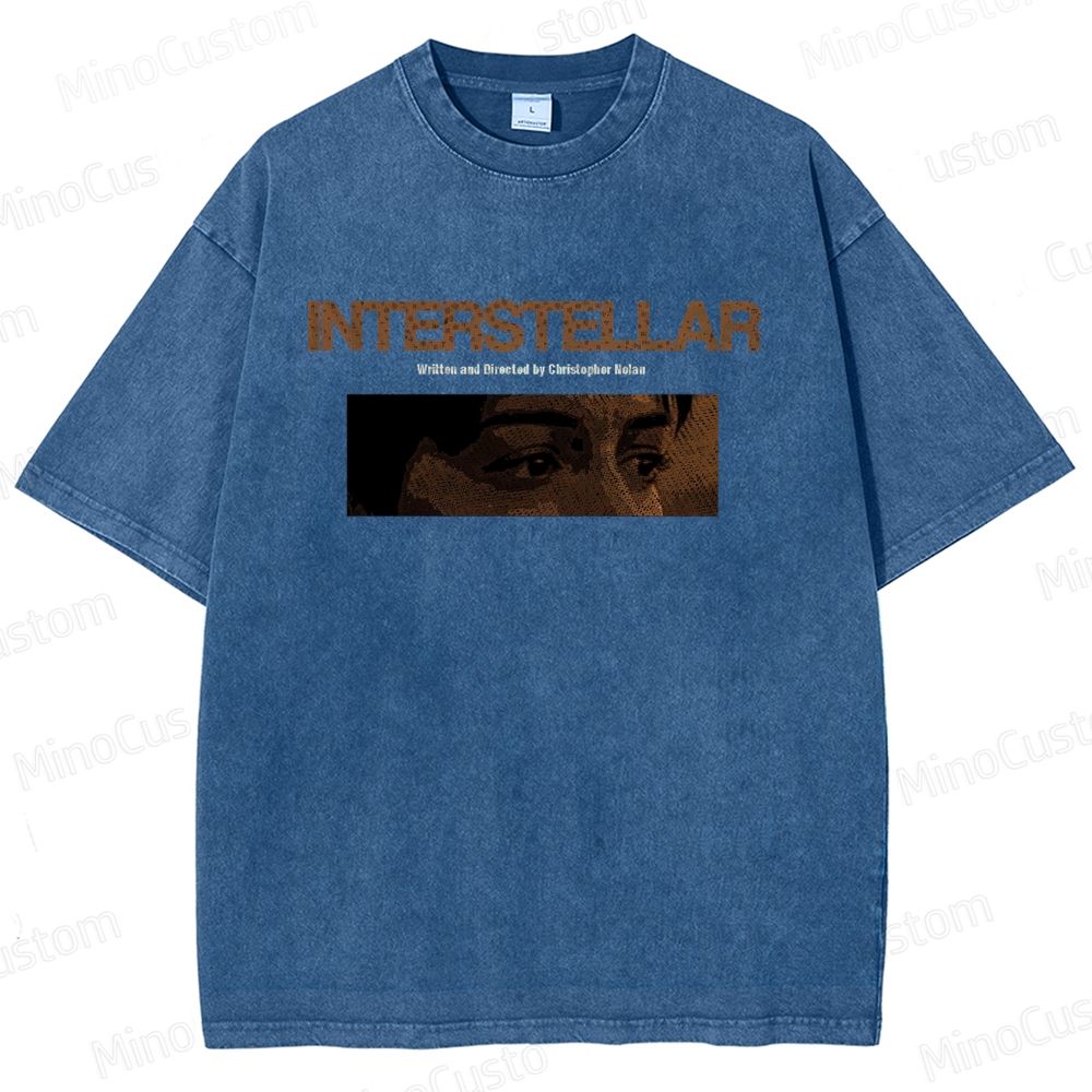 Sci - Fi Dialogue and Character Themed Washed T - Shirt