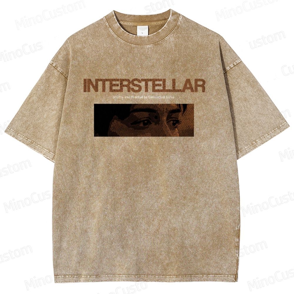 Sci - Fi Dialogue and Character Themed Washed T - Shirt