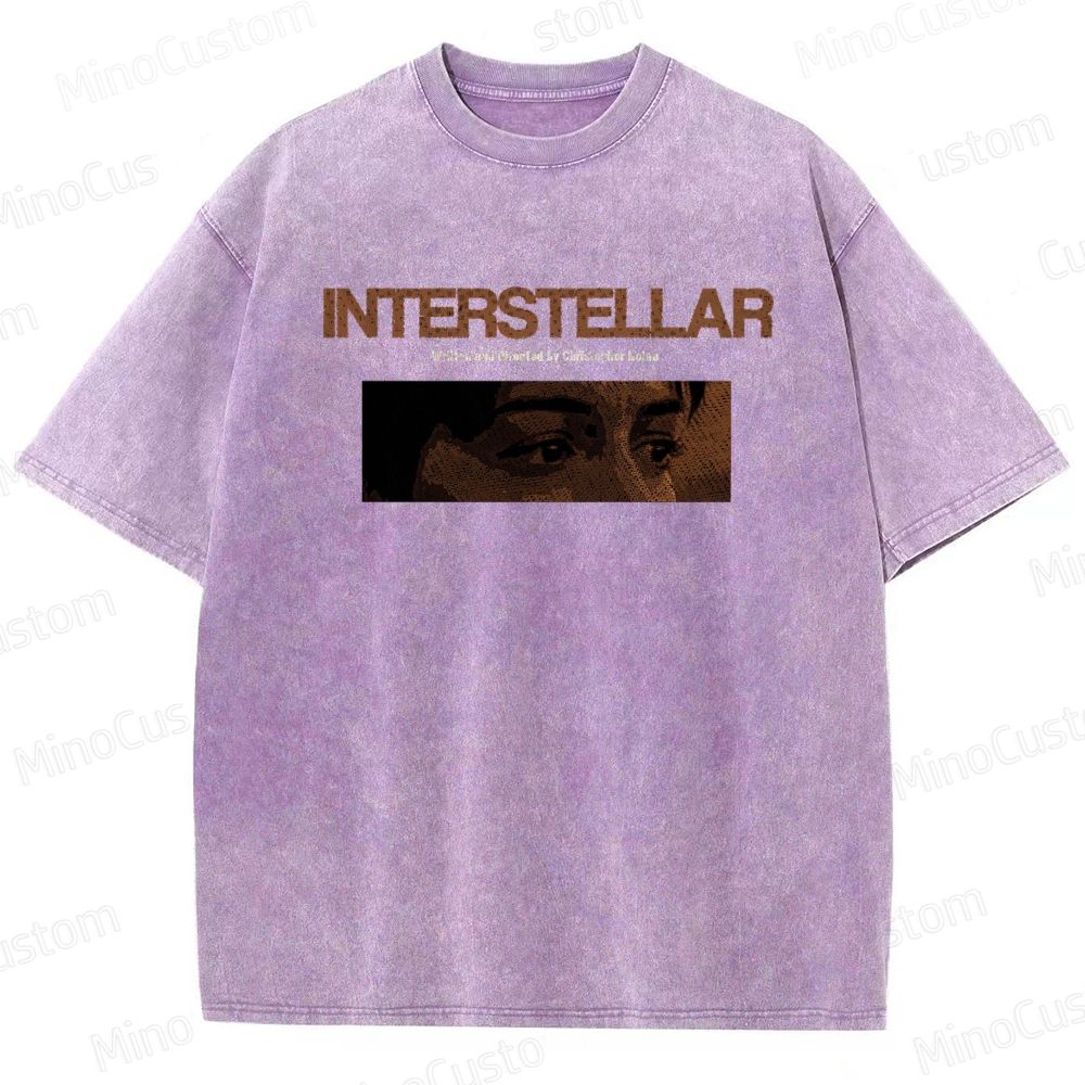 Sci - Fi Dialogue and Character Themed Washed T - Shirt