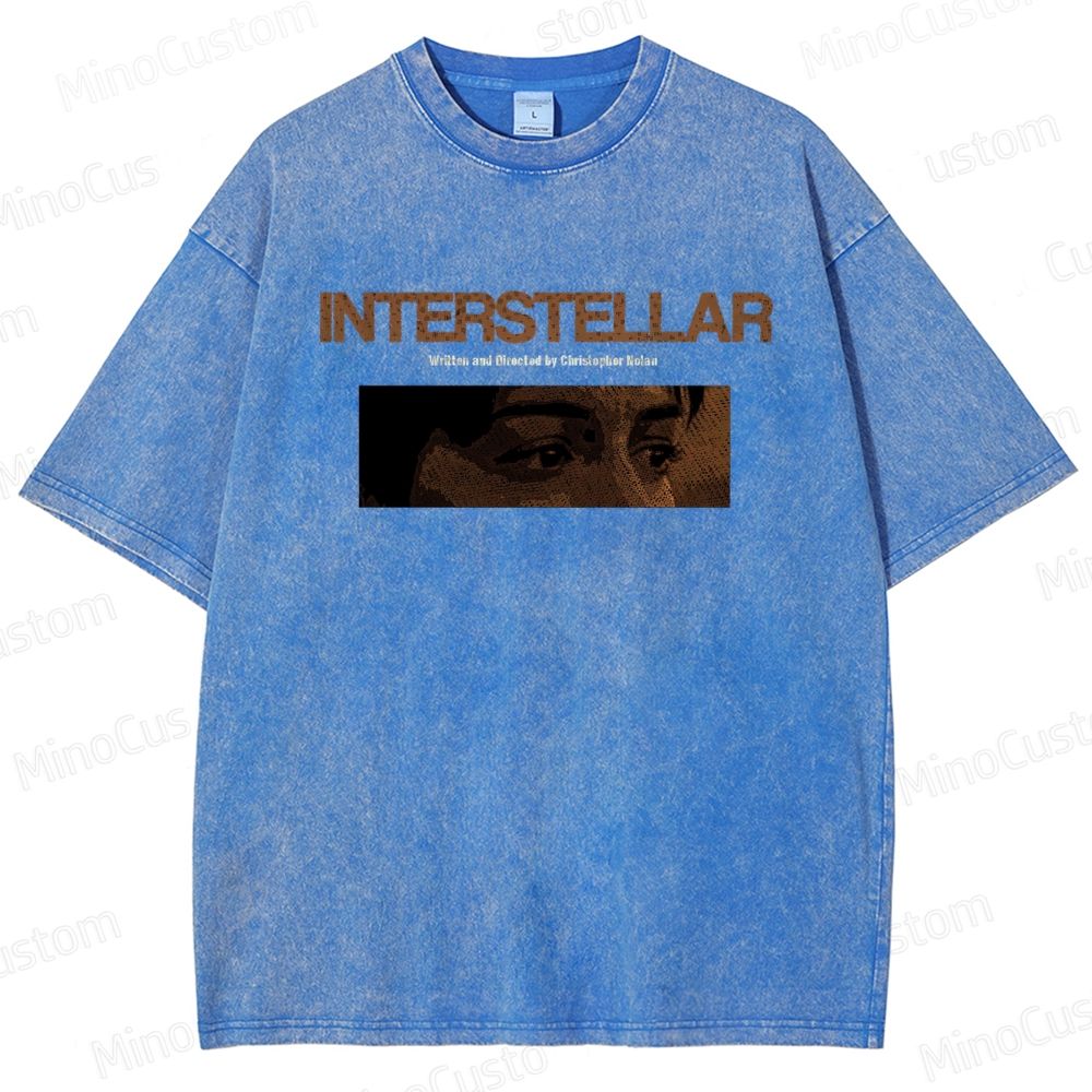 Sci - Fi Dialogue and Character Themed Washed T - Shirt