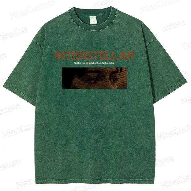 Sci - Fi Dialogue and Character Themed Washed T - Shirt