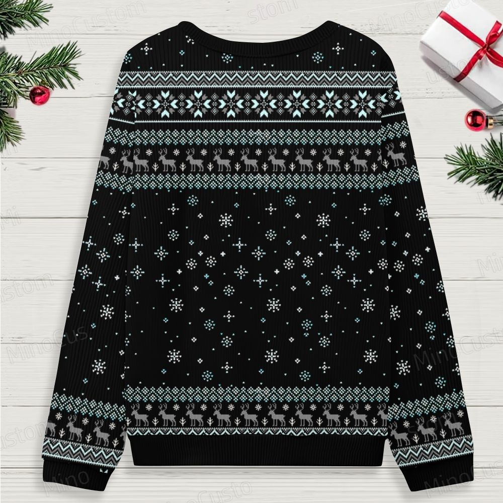 Santa ls Watching Ugly Christmas Knit sweatshirt