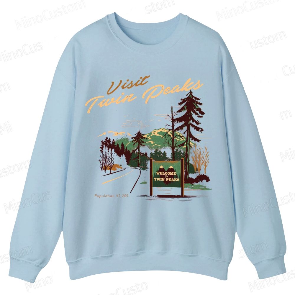 Scenic Mountain and Forest Themed Sweatshirt