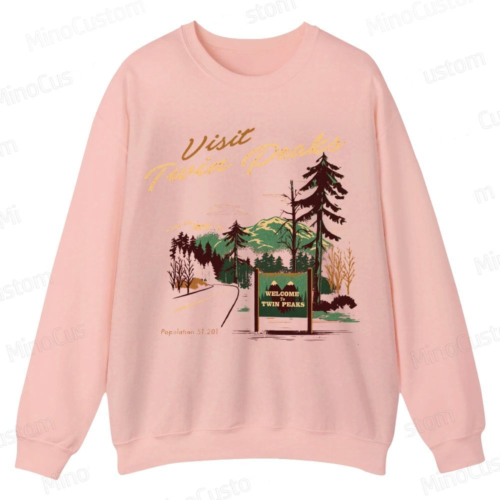 Scenic Mountain and Forest Themed Sweatshirt