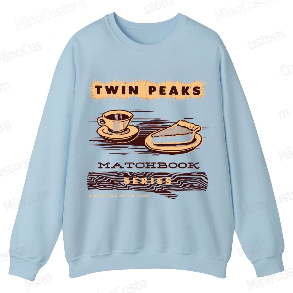 Coffee and Pie Graphic Themed Sweatshirt