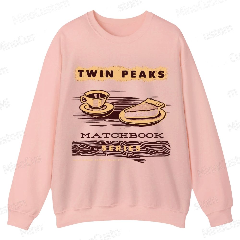 Coffee and Pie Graphic Themed Sweatshirt