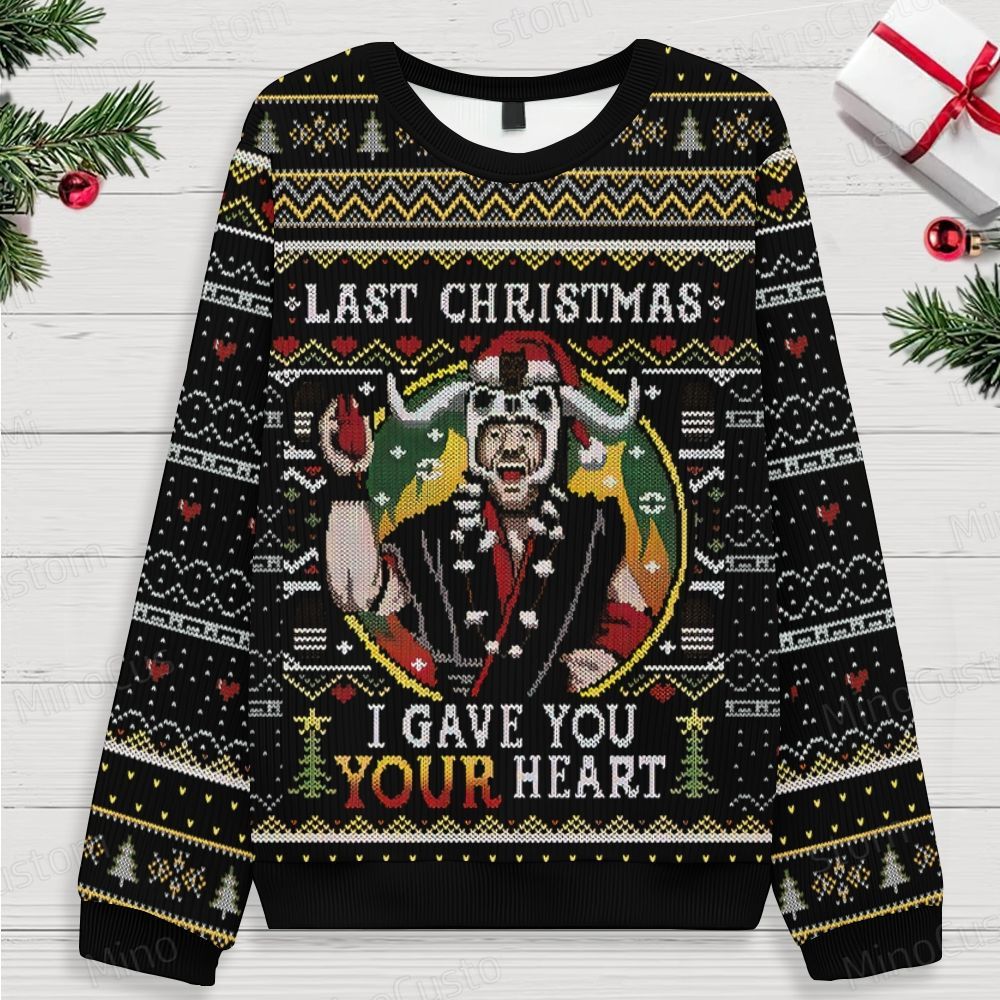 Last Christmas Viking Ugly Christmas Knit sweatshirt