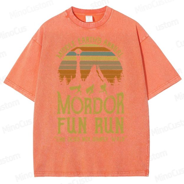 Middle Earth's Annual MordorFun Run Washed T-Shirt