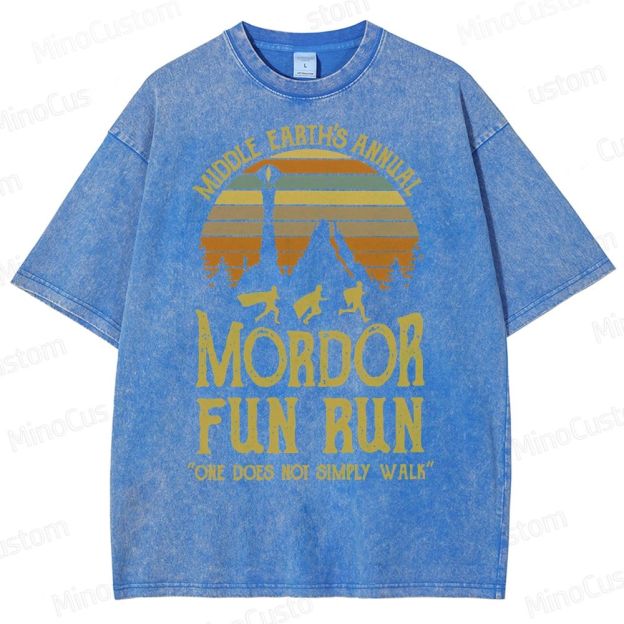 Middle Earth's Annual MordorFun Run Washed T-Shirt