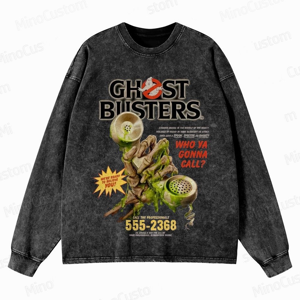 Ghost - Themed Graphic Long - Sleeve Sweatshirt
