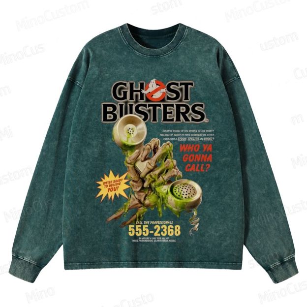 Ghost - Themed Graphic Long - Sleeve Sweatshirt