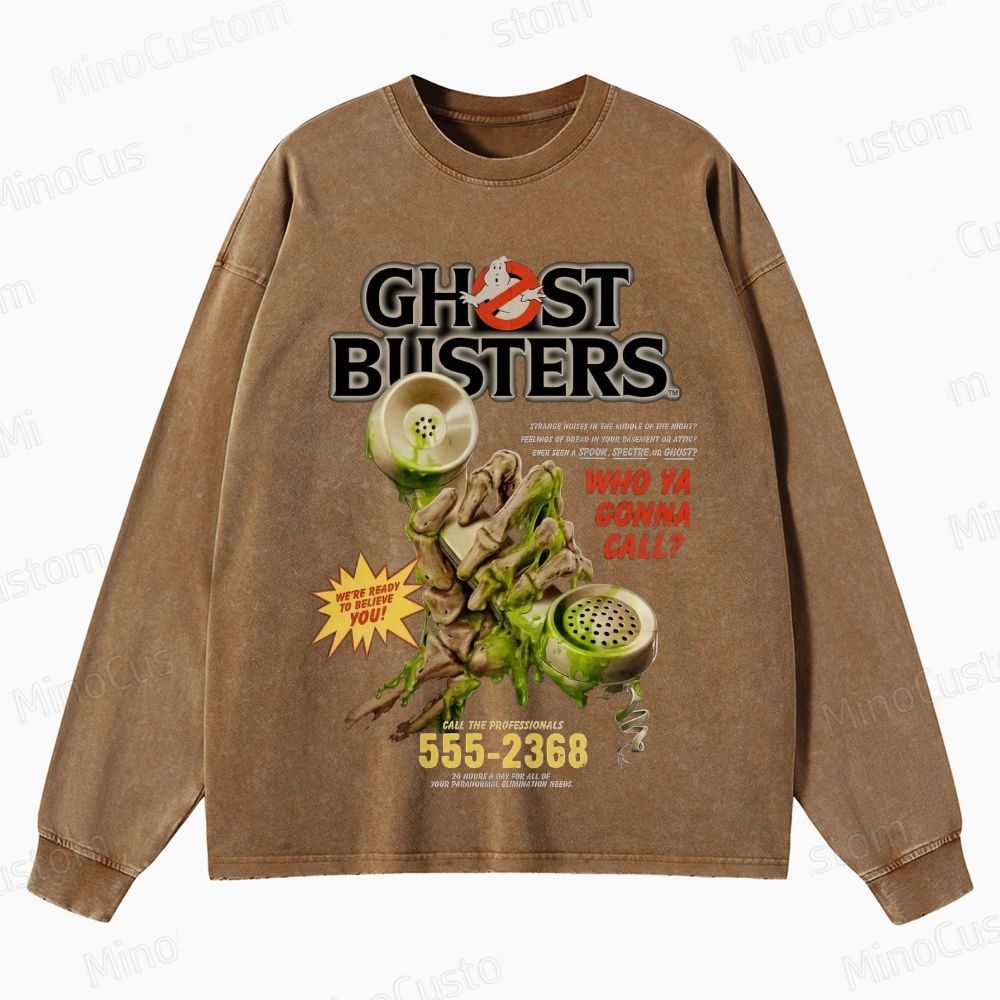 Ghost - Themed Graphic Long - Sleeve Sweatshirt