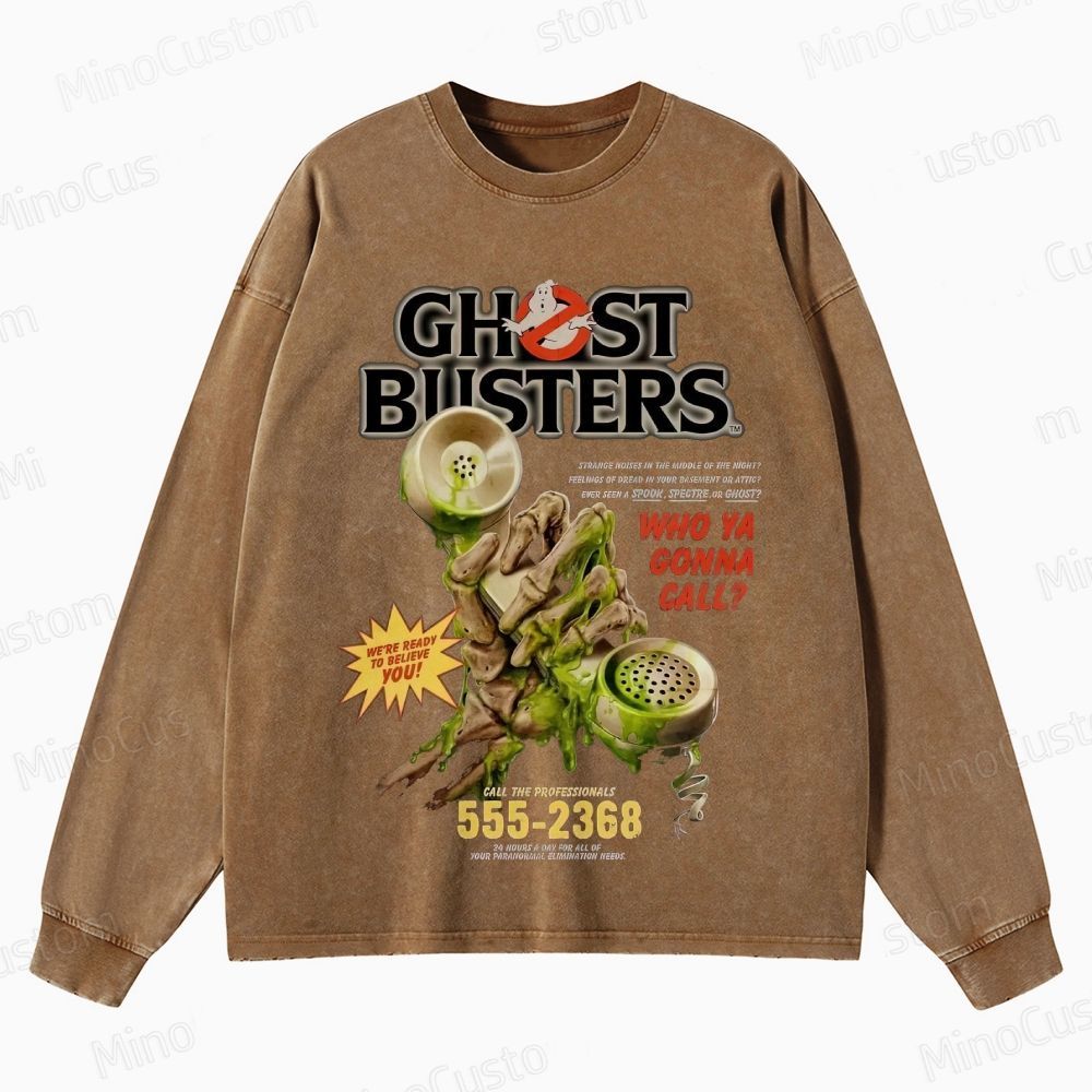 Ghost - Themed Graphic Long - Sleeve Sweatshirt
