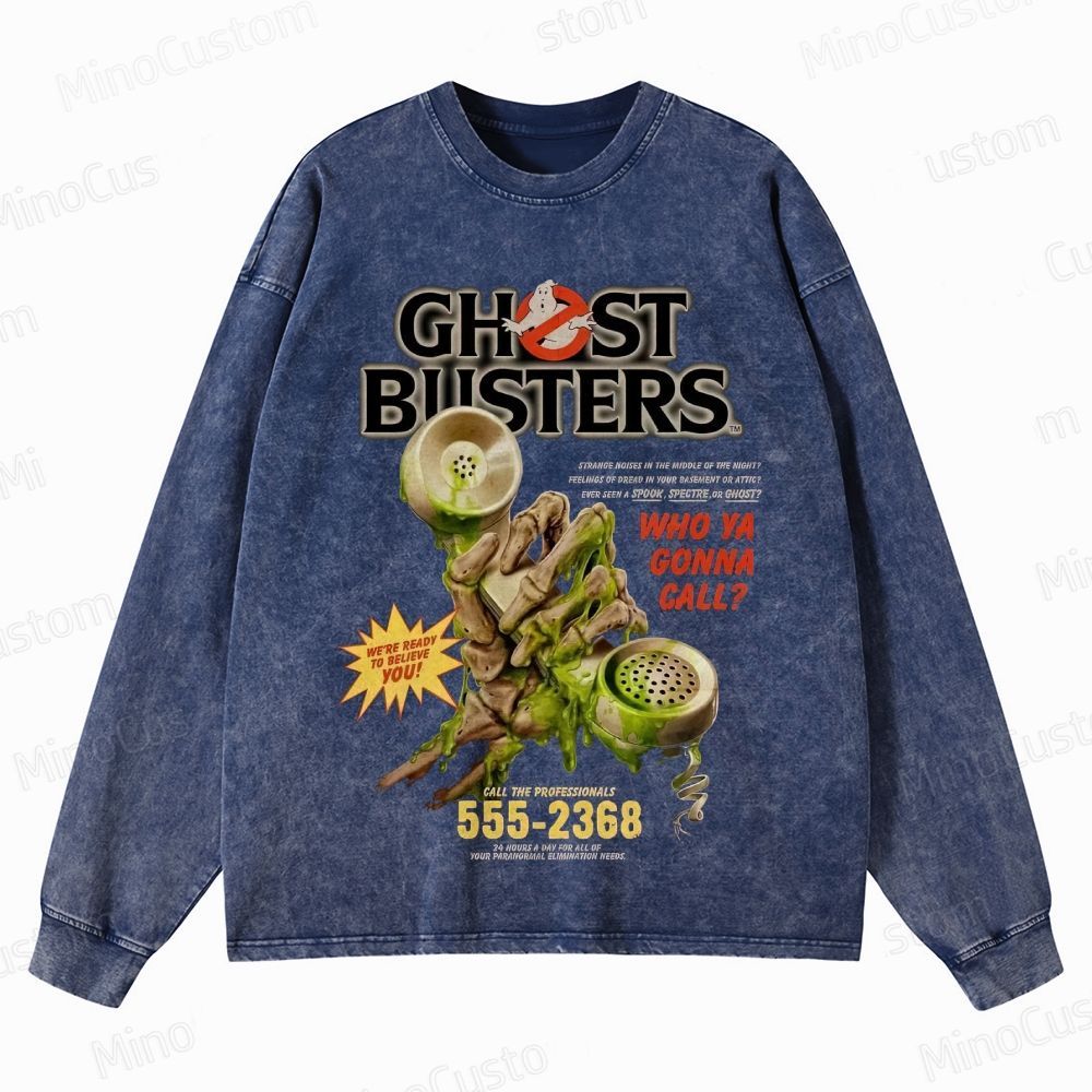 Ghost - Themed Graphic Long - Sleeve Sweatshirt