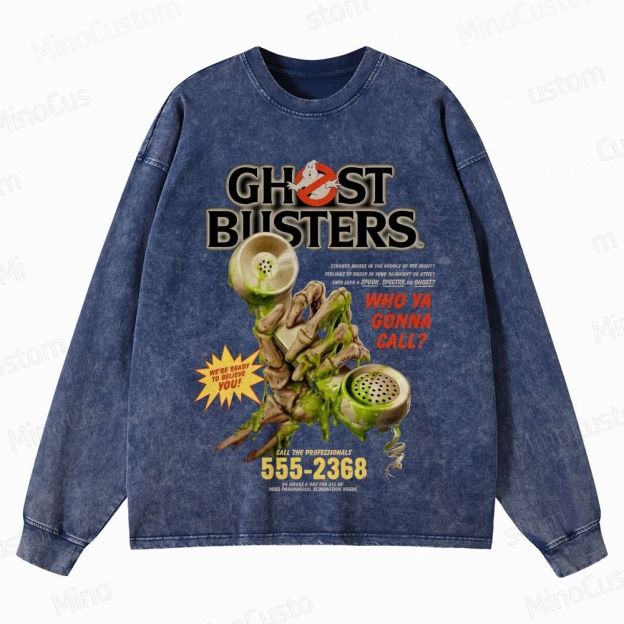 Ghost - Themed Graphic Long - Sleeve Sweatshirt