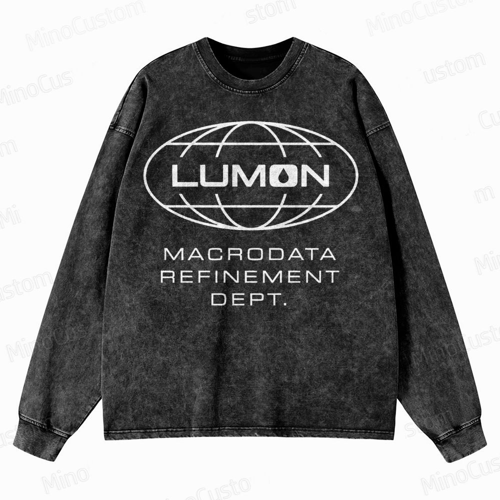 Vintage Distressed Crewneck Washed Sweatshirt 