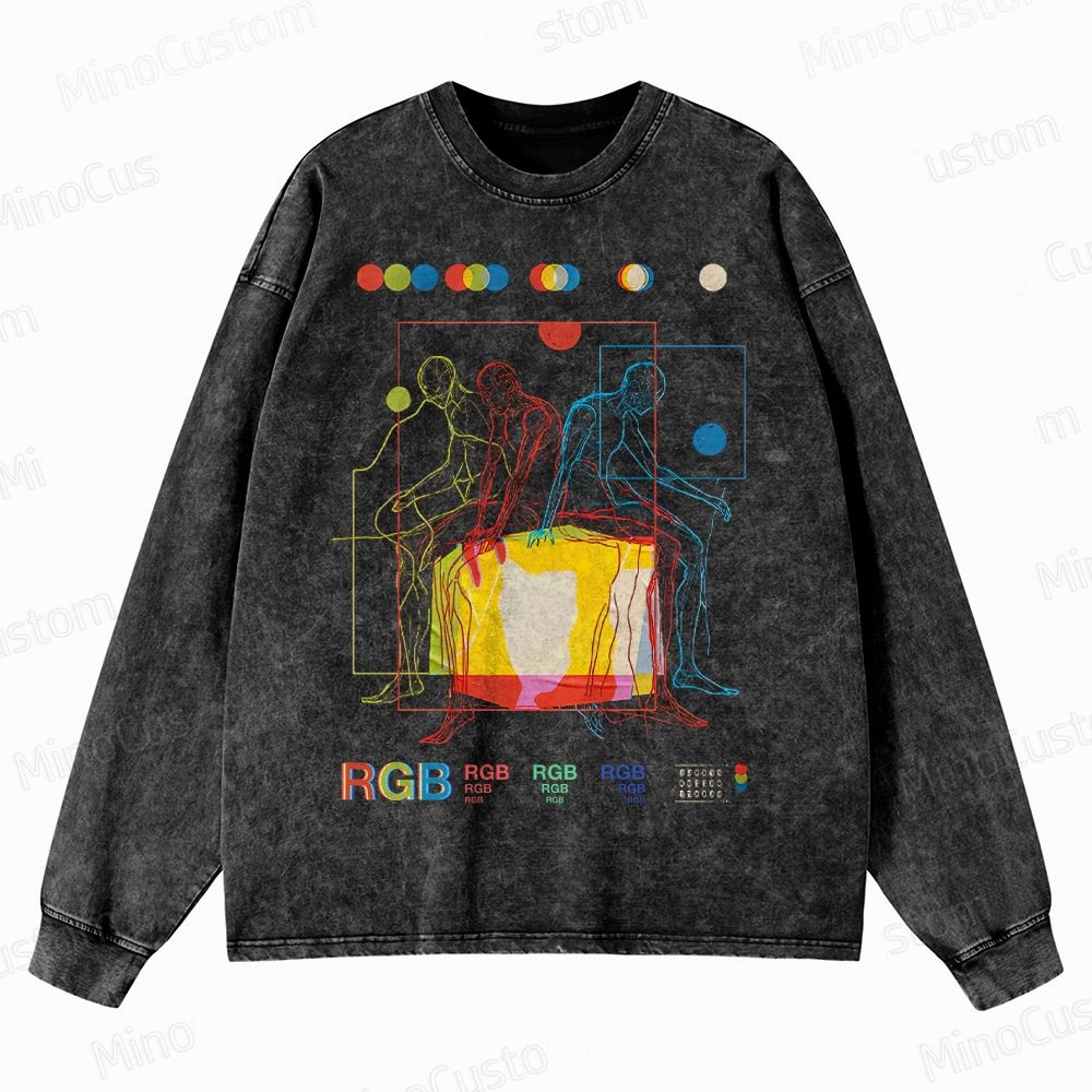 Meditation in Color Crewneck Washed Sweatshirt