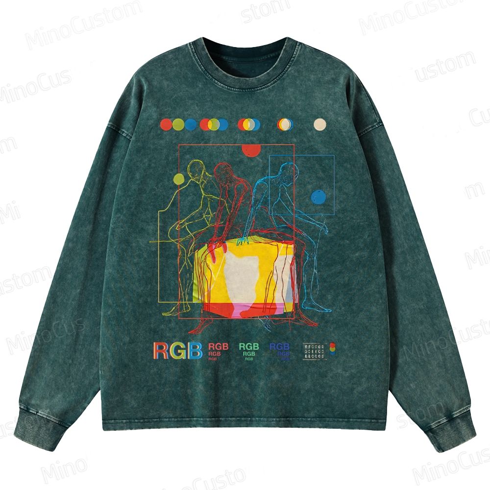 Meditation in Color Crewneck Washed Sweatshirt