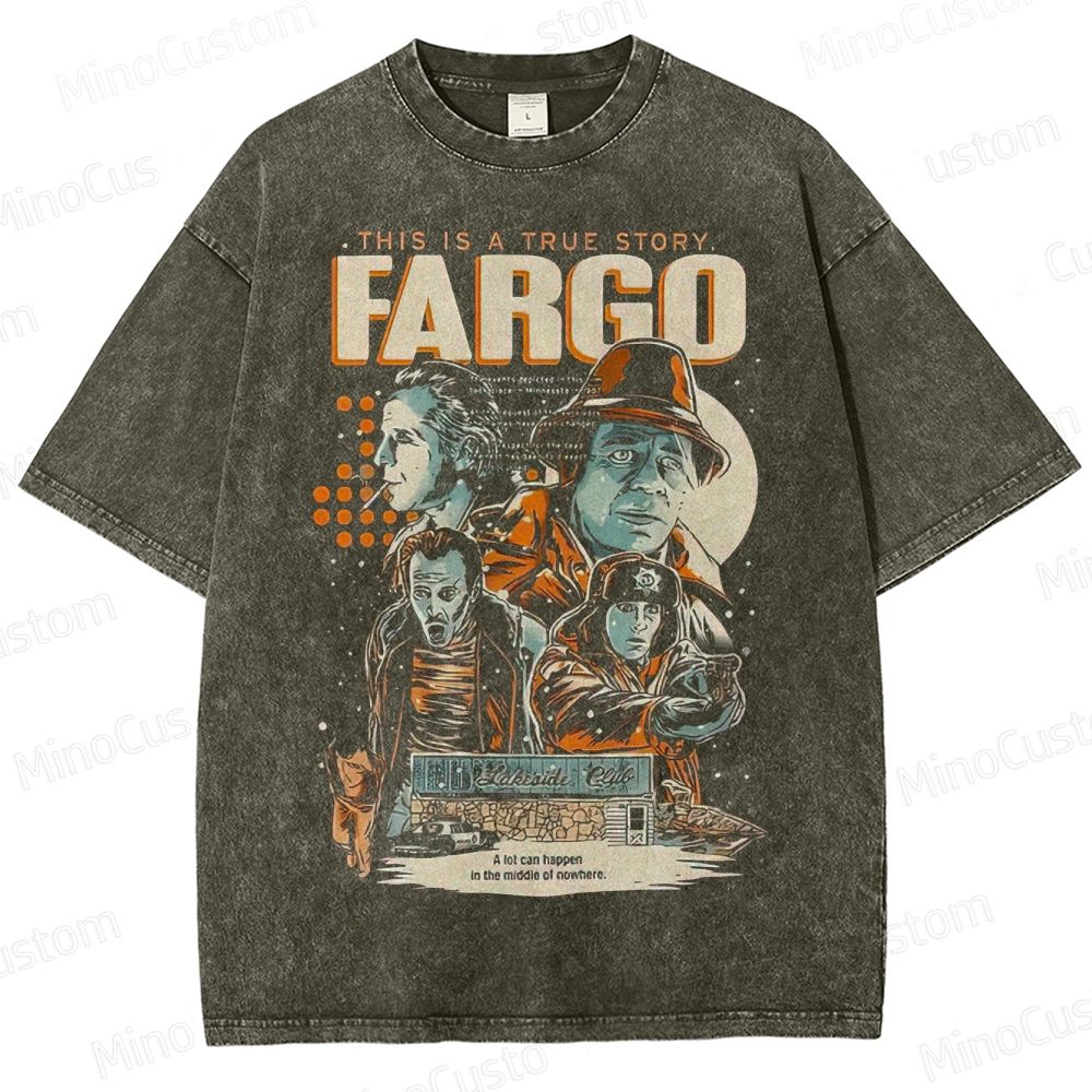 Vintage Movie Character Collage Graphic Short - Sleeve T - Shirt