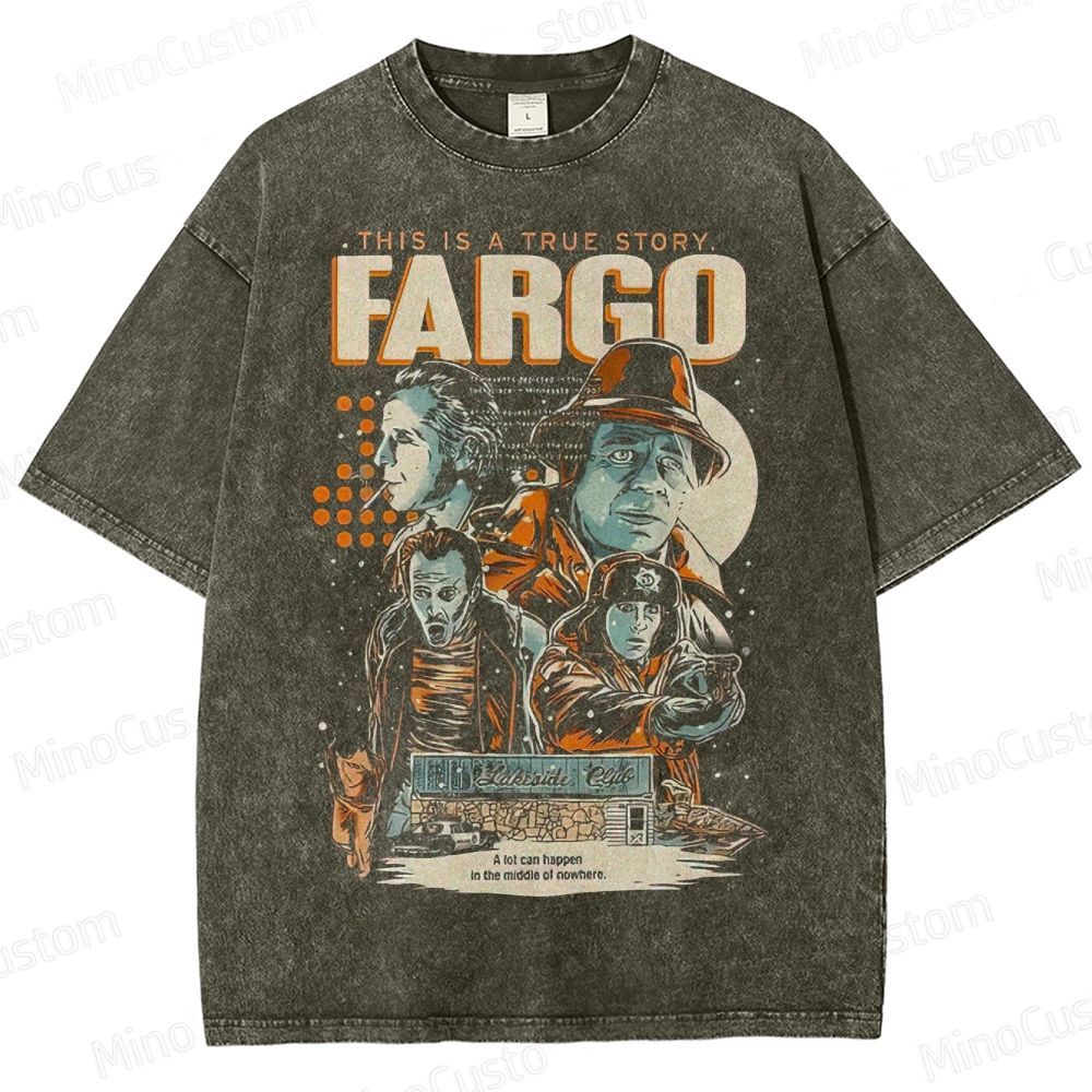 Vintage Movie Character Collage Graphic Short - Sleeve T - Shirt