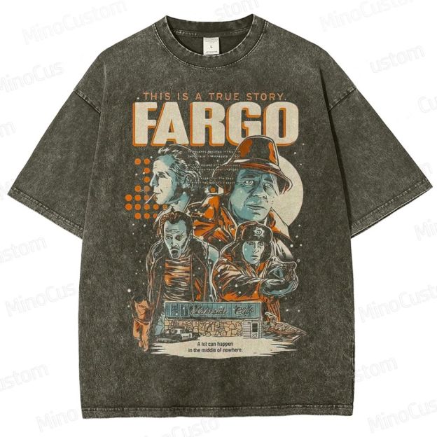 Vintage Movie Character Collage Graphic Short - Sleeve T - Shirt