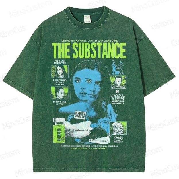 Vintage - Style Character and Text Collage Short - Sleeve T - Shirt