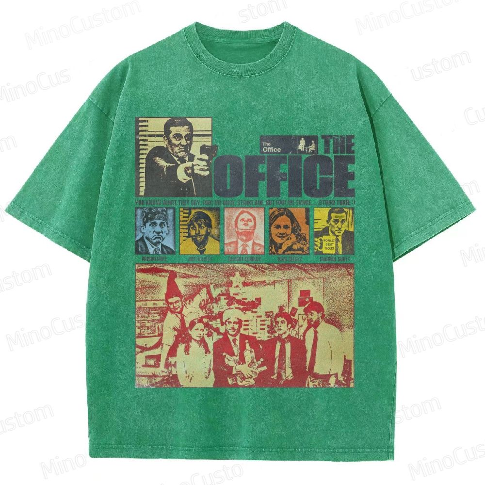 Vintage Office - Themed Collage Graphic Short - Sleeve T - Shirt