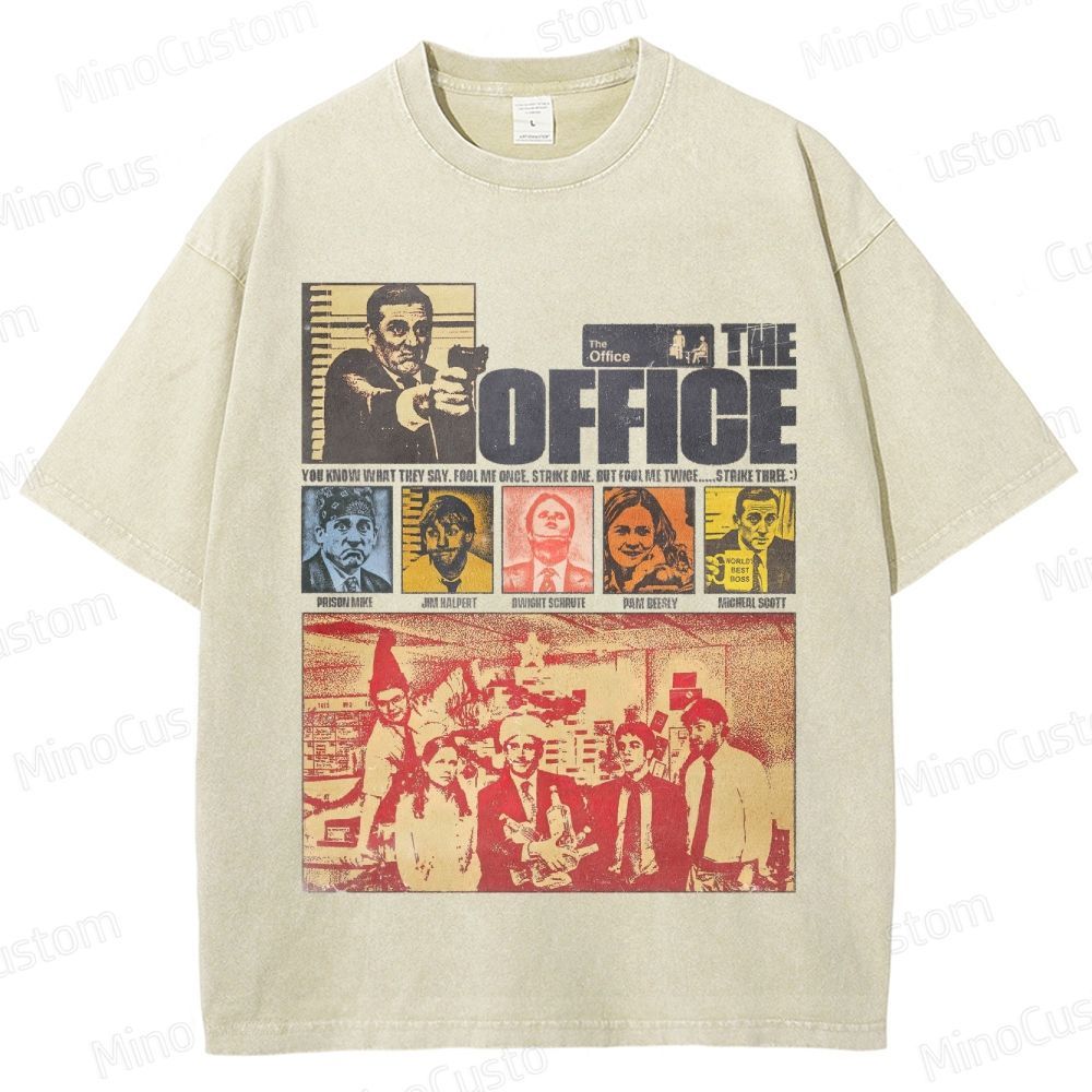 Vintage Office - Themed Collage Graphic Short - Sleeve T - Shirt