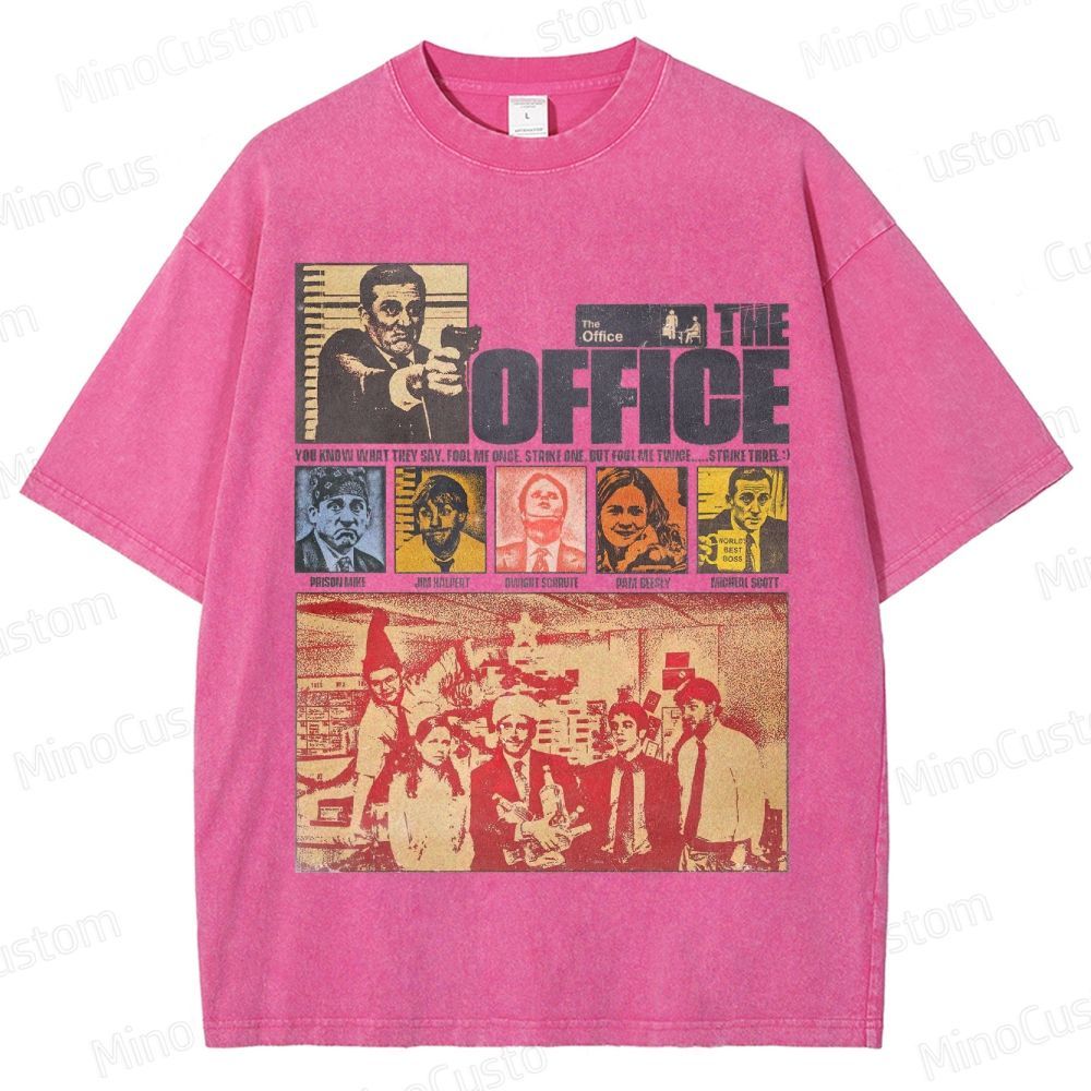 Vintage Office - Themed Collage Graphic Short - Sleeve T - Shirt