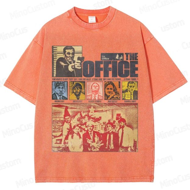 Vintage Office - Themed Collage Graphic Short - Sleeve T - Shirt