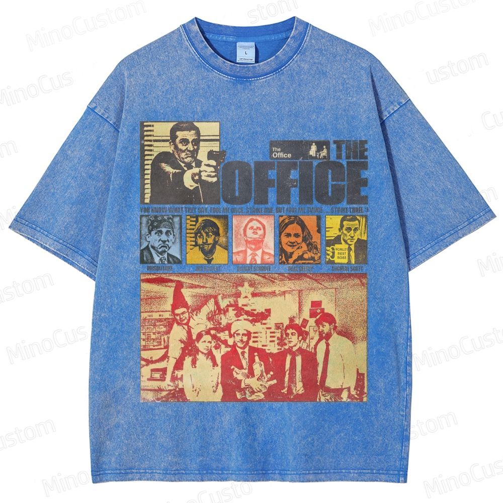 Vintage Office - Themed Collage Graphic Short - Sleeve T - Shirt