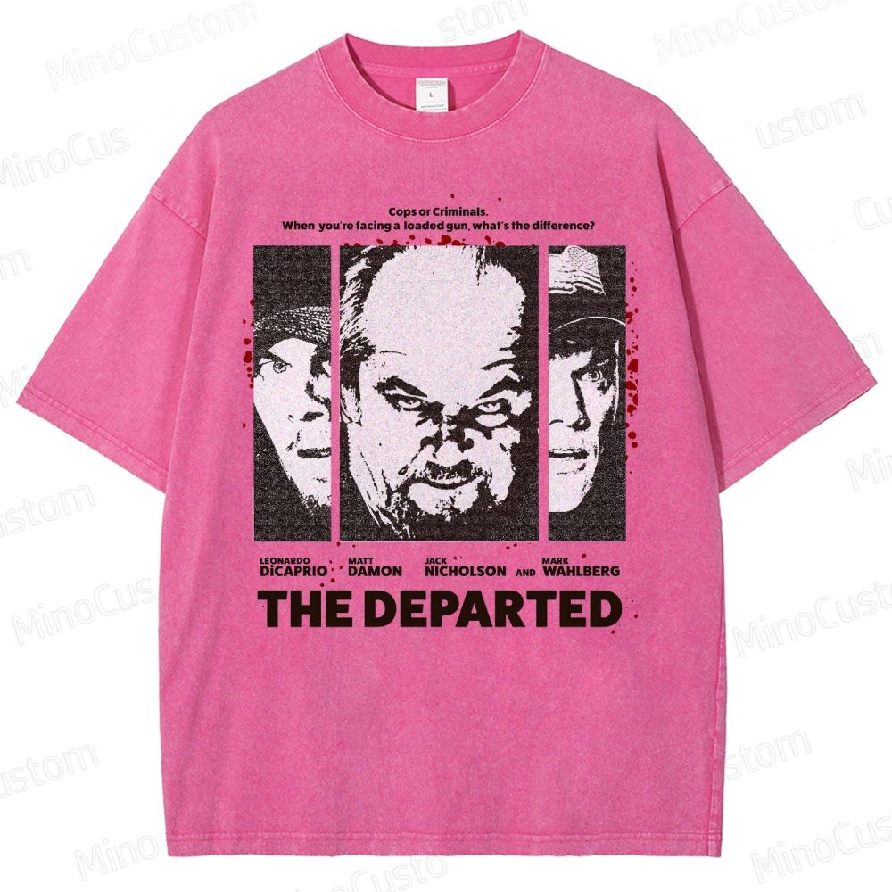 Vintage Crime - Themed Character Collage Short - Sleeve T - Shirt