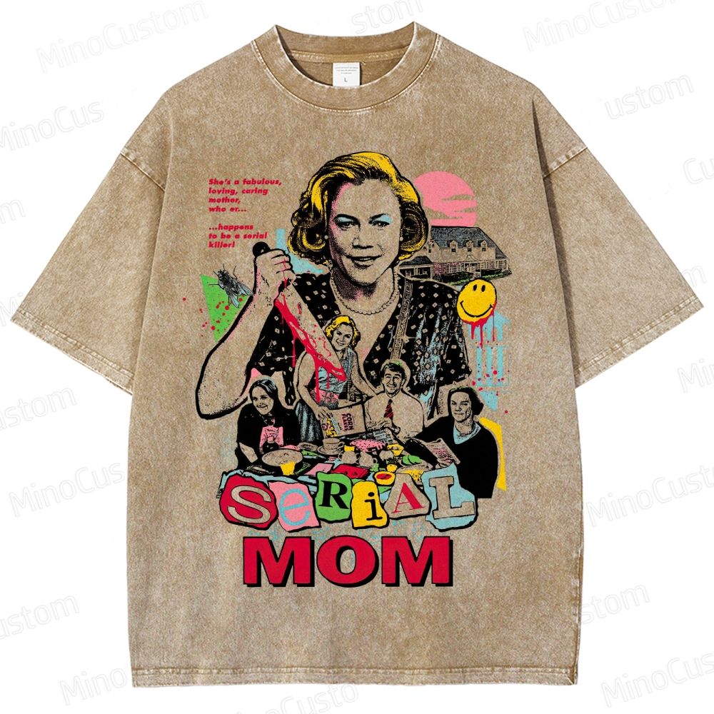 Vintage Character Collage with Thematic Text Short - Sleeve T - Shirt