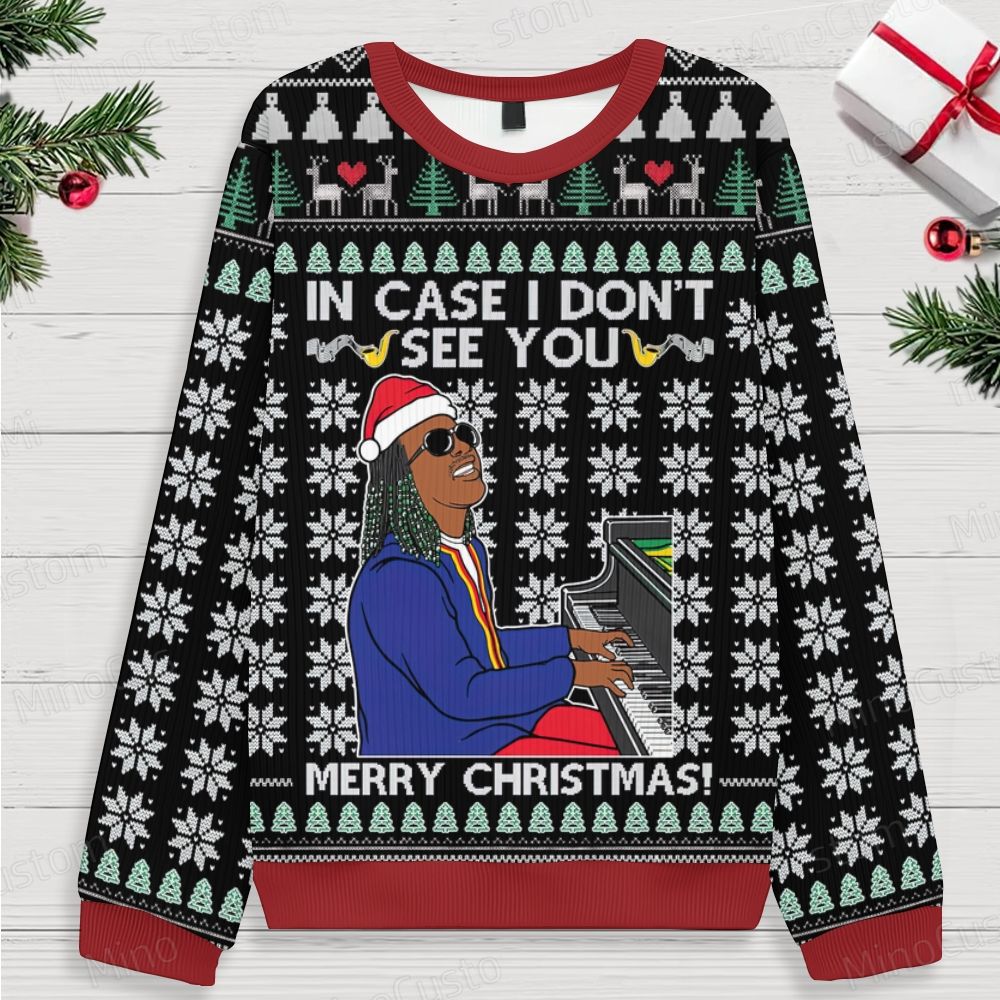 I Don't See You Ugly Christmas Knit Sweatshirt 