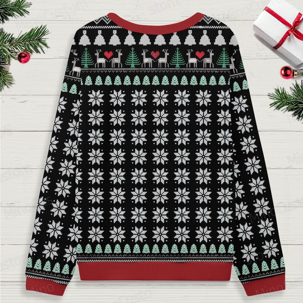 I Don't See You Ugly Christmas Knit Sweatshirt 