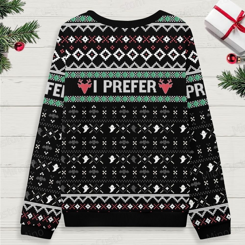 Halloween Ugly Christmas Knit Sweatshirt 