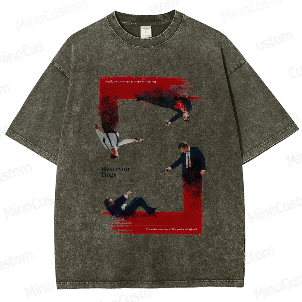 Crime - Themed Character Collage Short - Sleeve T - Shirt