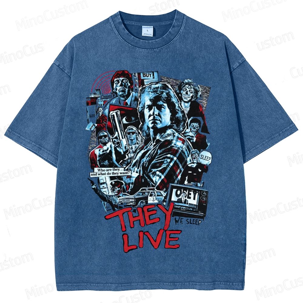 Sci - Fi Character Collage Short - Sleeve T - Shirt