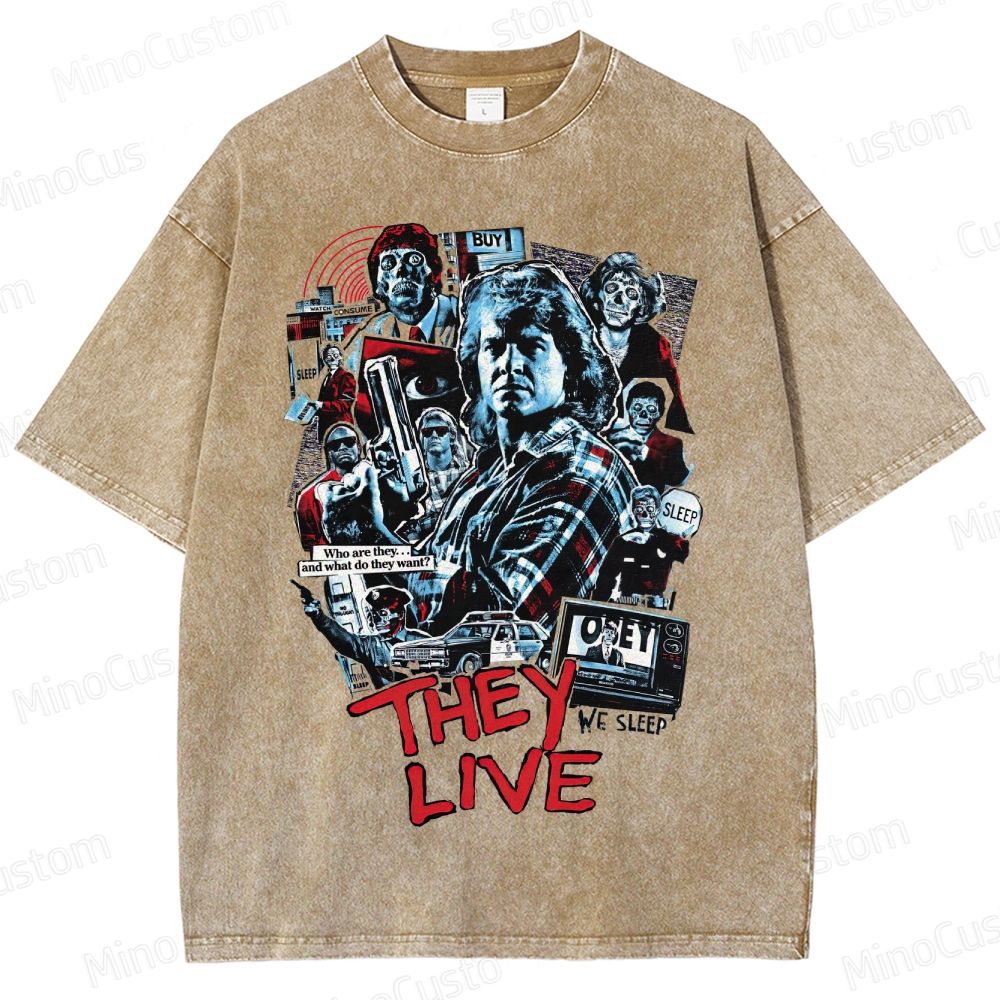 Sci - Fi Character Collage Short - Sleeve T - Shirt