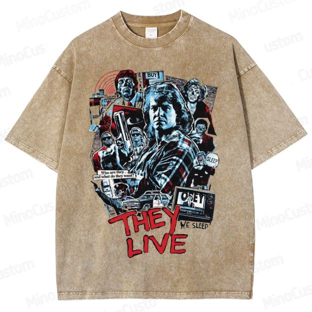 Sci - Fi Character Collage Short - Sleeve T - Shirt