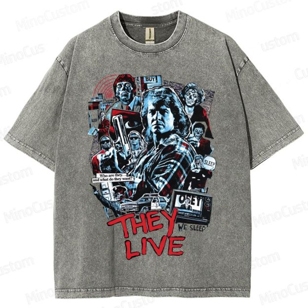 Sci - Fi Character Collage Short - Sleeve T - Shirt