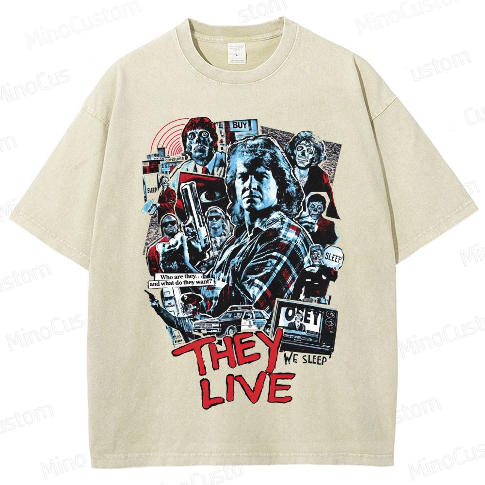 Sci - Fi Character Collage Short - Sleeve T - Shirt