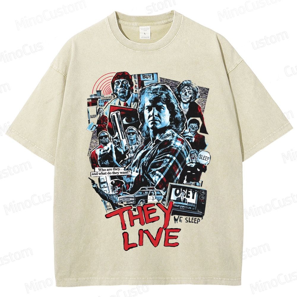 Sci - Fi Character Collage Short - Sleeve T - Shirt