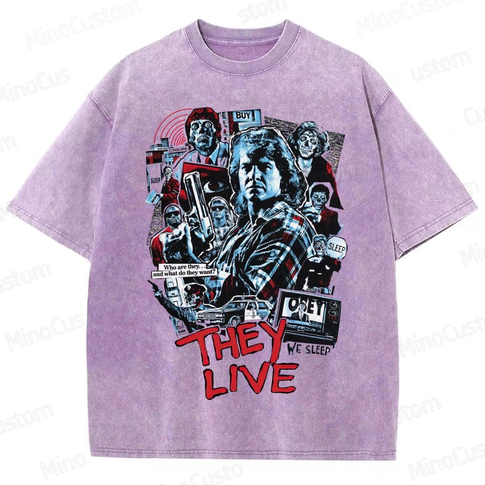 Sci - Fi Character Collage Short - Sleeve T - Shirt