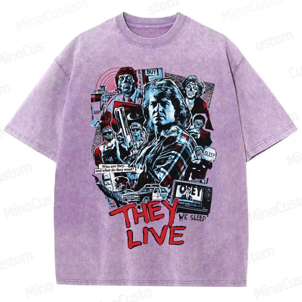 Sci - Fi Character Collage Short - Sleeve T - Shirt