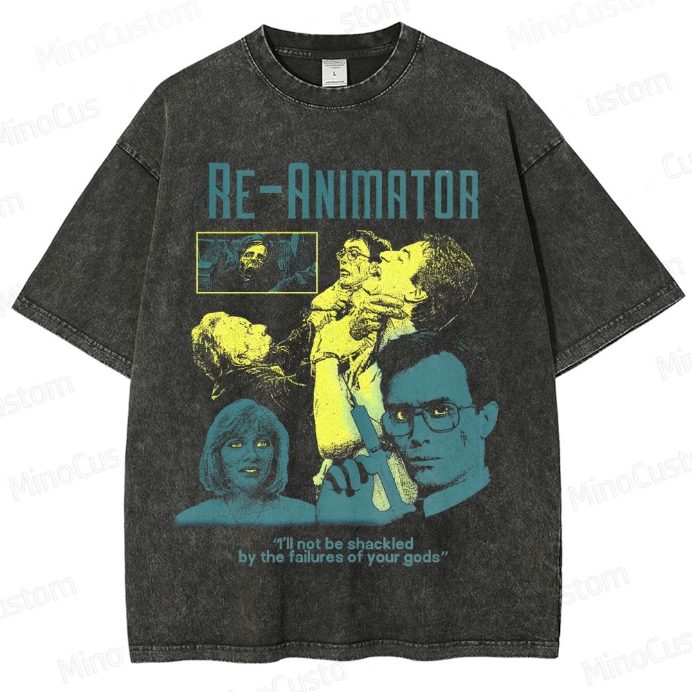 Horror - Themed Character Collage Short - Sleeve T - Shirt