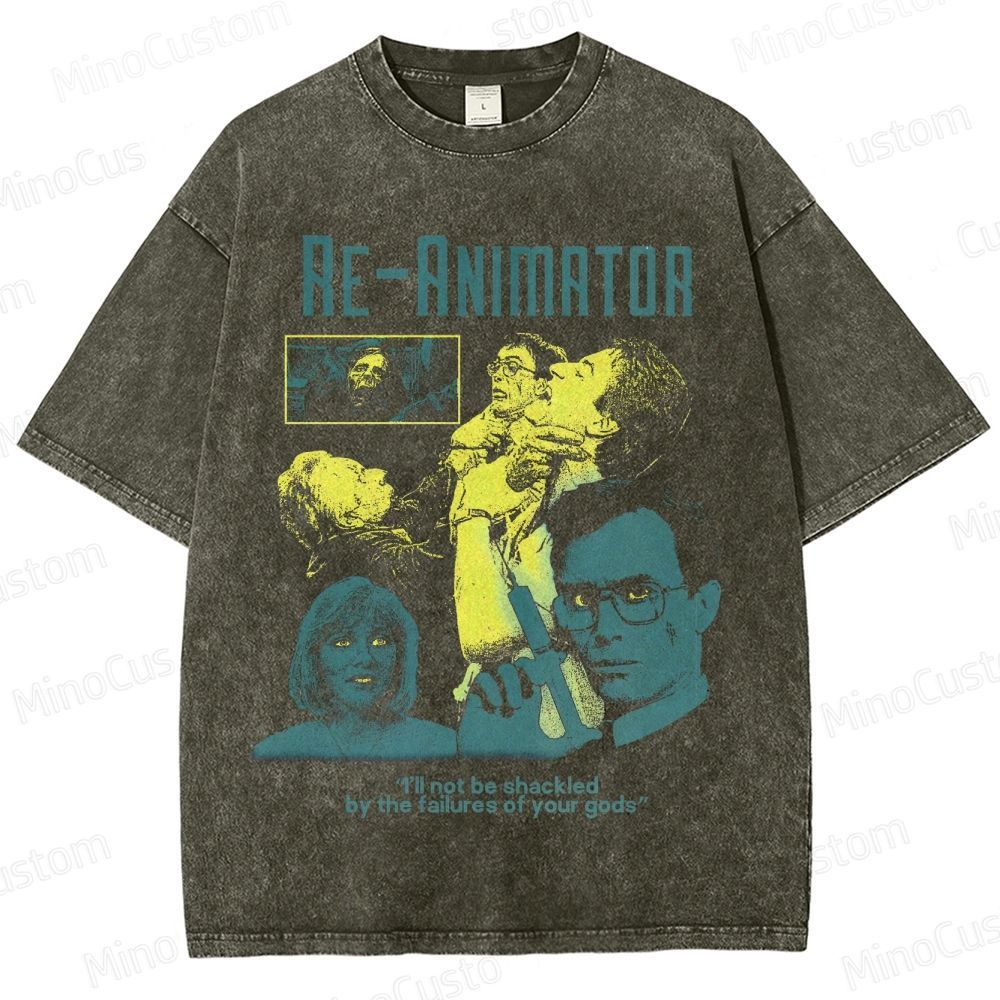 Horror - Themed Character Collage Short - Sleeve T - Shirt