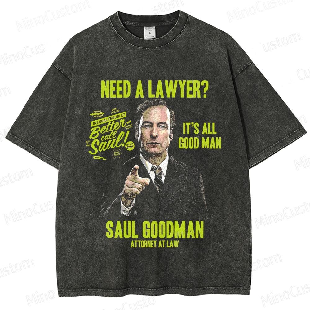 Lawyer - Themed Character and Text Graphic Short - Sleeve T - Shirt